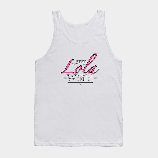 Best Lola in the world Filipino design Tank Top by Estudio3e